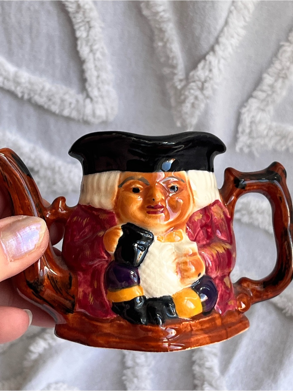 Vintage Toby Jug Mini Teapot by Shorter & Son